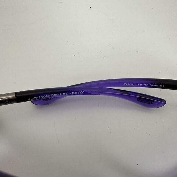 Tom Ford TF9 Whitney Cross Bridge Sunglasses 64mm Purple Oversized Womens Shades main image 5